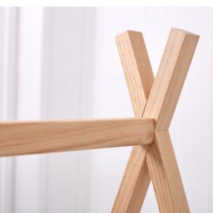 Tipi con sommier 90x200cm. madera natural - Imagen 10