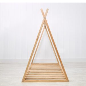 Tipi con sommier 90x200cm. madera natural - Imagen 5