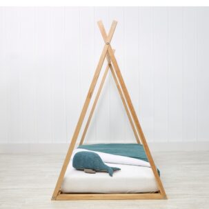 Tipi con sommier 90x200cm. madera natural - Imagen 4