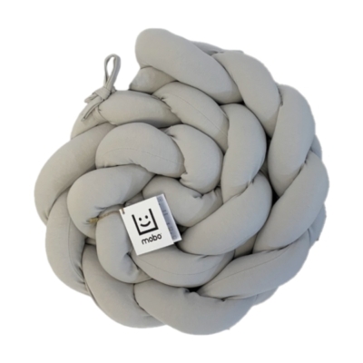 Trenza de algodón 180cm. Gris