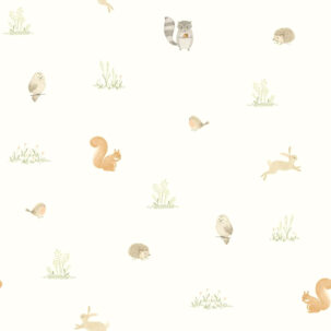 Papel pintado companion on the forest verde almendra