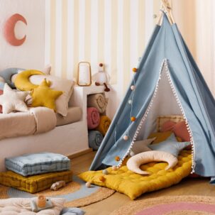 Casita tipi infantil Wapi azul - Imagen 3