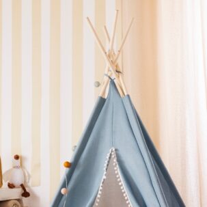 Casita tipi infantil Wapi azul - Imagen 4