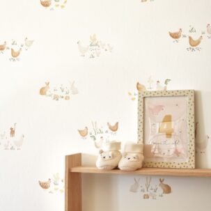 Papel pintado Companions of the Farm terracota - Imagen 5