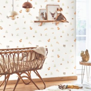 Papel pintado companion on the forest verde almendra - Imagen 3