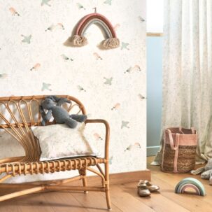 Papel pintado Flying Bird verde almendra - Imagen 3