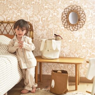 Papel pintado Poetic Forest camel beige - Imagen 2