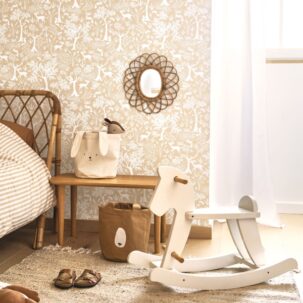 Papel pintado Poetic Forest camel beige - Imagen 4