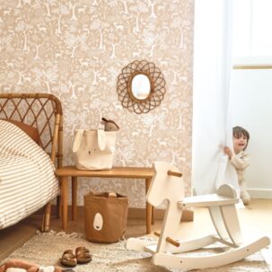 Papel pintado Poetic Forest camel beige - Imagen 3