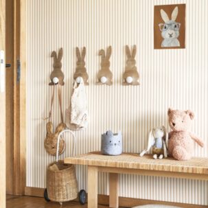 Papel pintado rayures camel - Imagen 2