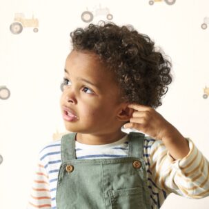 Papel pintado Vintage Tractor natural - Imagen 4