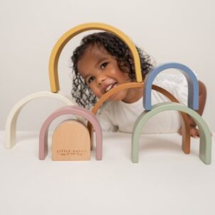 Arco iris de madera Vintage - Imagen 3