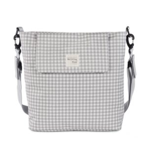 Bolsa canastilla I Love Vichy Gris