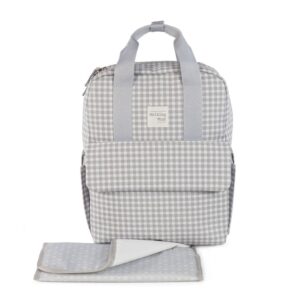 Mochila maternal I Love Vichy Gris - Imagen 4