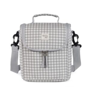 Bolsa térmica I Love Vichy Gris
