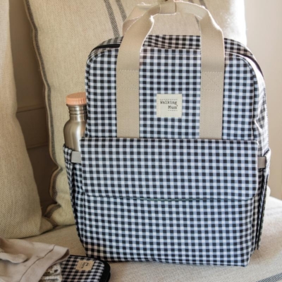 Mochila maternal I Love Vichy Negro - Imagen 3