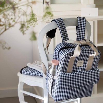 Mochila maternal I Love Vichy Negro - Imagen 2