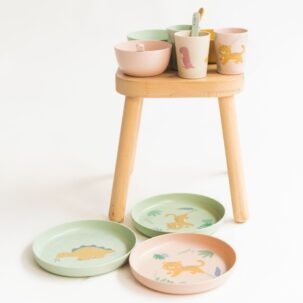 Vajilla 5 piezas Wild Dinos Mustard - Imagen 3