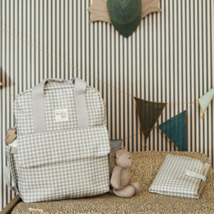 Cambiador de viaje I Love Vichy Gris - Imagen 7