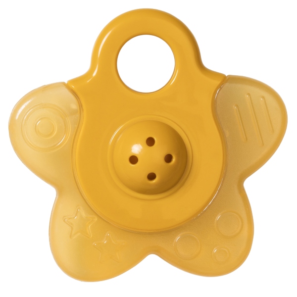 mordedor (9) Mordedor de agua con sonajero Star Mustard - Imagen 1