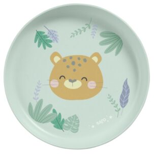 Vajilla 5 piezas Jungle Cheetah Mint - Imagen 8