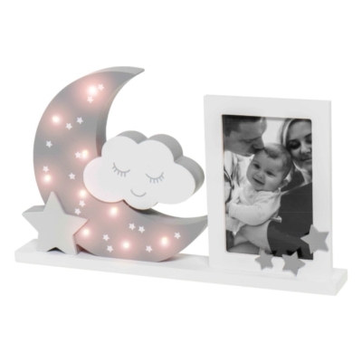 Marco de fotos y luna Gris