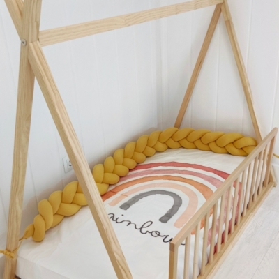 Trenza de algodón 180cm. Mostaza - Imagen 2