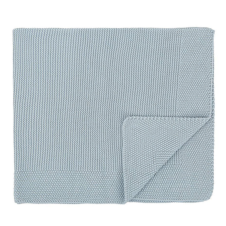 254000AG Manta para carro tricot azul grisáceo - Imagen 1