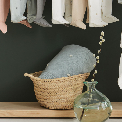 Manta Tricot dots mint - Imagen 2