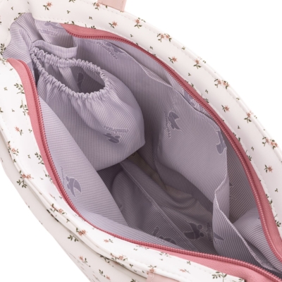 Bolso organizador Aura Beige flores - Imagen 6