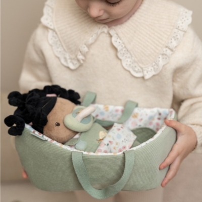 Bebé Evi con canastilla y accesorios - Imagen 2