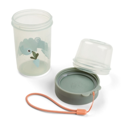 Recipiente snack bidireccional Croco verde - Imagen 3