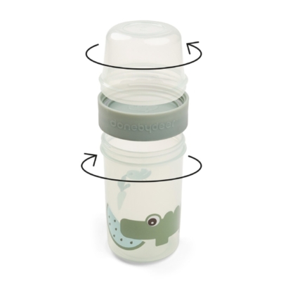 Recipiente snack bidireccional Croco verde - Imagen 2