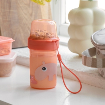 Recipiente snack bidireccional Ozzo papaya - Imagen 2