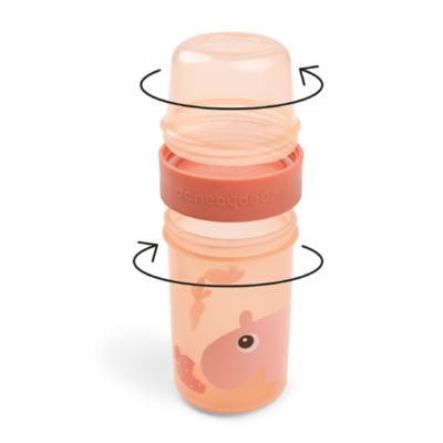 Recipiente snack bidireccional Ozzo papaya - Imagen 3