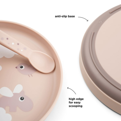 Plato Happy Clouds rosa - Imagen 5