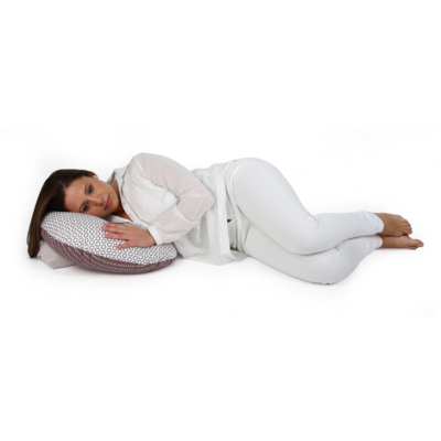 Cojín de lactancia pequeño Plumeti rosa - Imagen 6