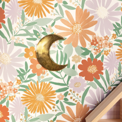 Papel pintado Let´s go Girls Marguerite Parma verde blanco - Imagen 3