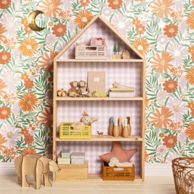 Papel pintado Let´s go Girls Marguerite Parma verde blanco - Imagen 2