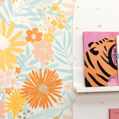 Papel pintado Let´s go Girls Marguerite amarillo azul - Imagen 4