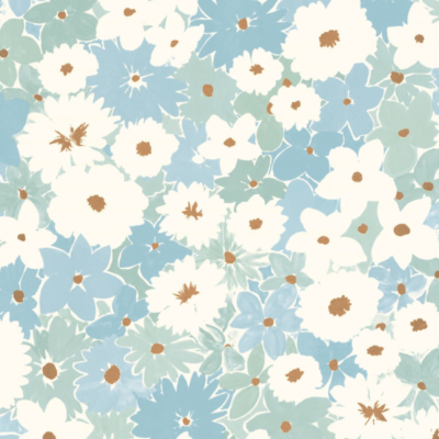 Papel pintado Let´s go Girls Flora azul