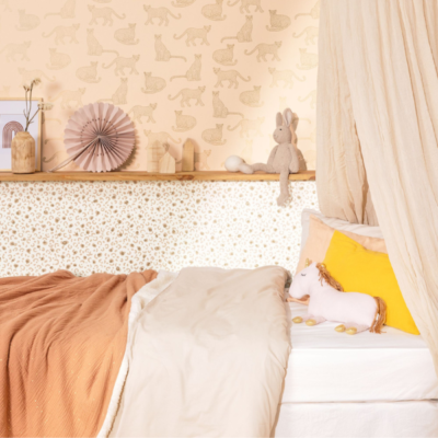 Papel pintado Let´s go Girls Leonne rosa blanco - Imagen 3