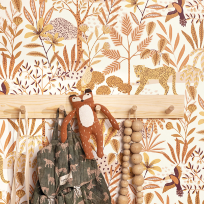 Papel pintado Let´s go Girls Jane rosa empolvado blanco - Imagen 2