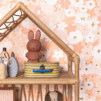 Papel pintado Let´s go Girls Flora rosa bebé - Imagen 3