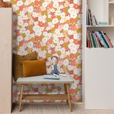 Papel pintado Let´s go Girls Flora rosa - Imagen 2