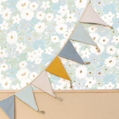 Papel pintado Let´s go Girls Flora azul - Imagen 3