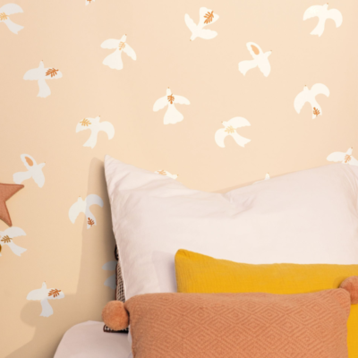 Papel pintado Let´s go Girls Colombe rosa empolvado - Imagen 3