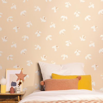 Papel pintado Let´s go Girls Colombe rosa empolvado - Imagen 2