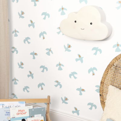 Papel pintado Let´s go Girls Colombe azul cielo - Imagen 3