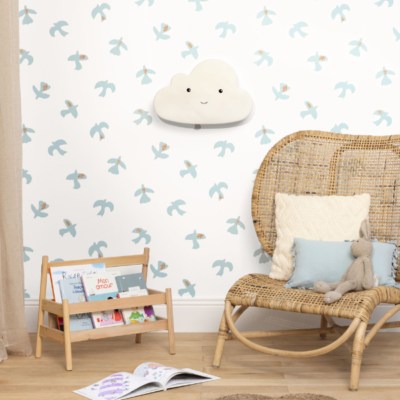 Papel pintado Let´s go Girls Colombe azul cielo - Imagen 4